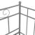 Cadru pat canapea extensibilă, gri, 90x200 cm, metal GartenMobel Dekor