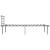 Cadru de pat, gri, 90 x 200 cm, metal GartenMobel Dekor