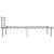 Cadru de pat, gri, 100 x 200 cm, metal GartenMobel Dekor