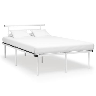 Cadru de pat, alb, 120 x 200 cm, metal GartenMobel Dekor