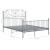 Cadru de pat, gri, 160x200 cm, metal GartenMobel Dekor