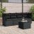 Set mobilier de grădină cu perne, 5 piese, negru, poliratan GartenMobel Dekor