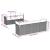 Set mobilier de grădină cu perne, 8 piese, negru, poliratan GartenMobel Dekor