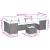 Set mobilier de grădină cu perne, 8 piese, negru, poliratan GartenMobel Dekor