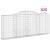 Coșuri gabion arcuite 25 buc, 300x30x120/140 cm fier galvanizat GartenMobel Dekor