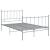 Cadru de pat, gri, 120x200 cm, metal GartenMobel Dekor