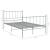 Cadru de pat, gri, 120x200 cm, metal GartenMobel Dekor