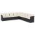 Set mobilier de grădină cu perne, 9 piese, negru, poliratan GartenMobel Dekor