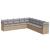 Set canapele de grădină, 9 piese, cu perne, bej, poliratan GartenMobel Dekor