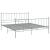 Cadru de pat, gri, 200x200 cm, metal GartenMobel Dekor
