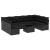Set canapele de grădină cu perne, 10 piese, negru, poliratan GartenMobel Dekor