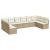 Set canapele de grădină cu perne, 10 piese, bej, poliratan GartenMobel Dekor