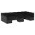 Set canapele de grădină cu perne, 11 piese, negru, poliratan GartenMobel Dekor