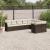 Set canapele de grădină cu perne, 9 piese, maro, poliratan GartenMobel Dekor