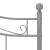 Cadru de pat, gri, 160x200 cm, metal GartenMobel Dekor