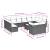 Set mobilier de grădină cu perne, 13 piese, negru, poliratan GartenMobel Dekor