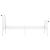 Cadru de pat, alb, 90x200 cm, metal GartenMobel Dekor