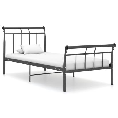 Cadru de pat, negru, 100x200 cm, metal GartenMobel Dekor