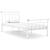 Cadru de pat, alb, 100x200 cm, metal GartenMobel Dekor