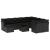 Set canapele de grădină cu perne, 11 piese, negru, poliratan GartenMobel Dekor