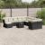 Set canapele de grădină, 12 piese, cu perne, negru, poliratan GartenMobel Dekor