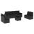 Set mobilier de grădină cu perne, 9 piese, negru, poliratan GartenMobel Dekor
