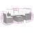 Set mobilier de grădină cu perne, 6 piese, negru, poliratan GartenMobel Dekor