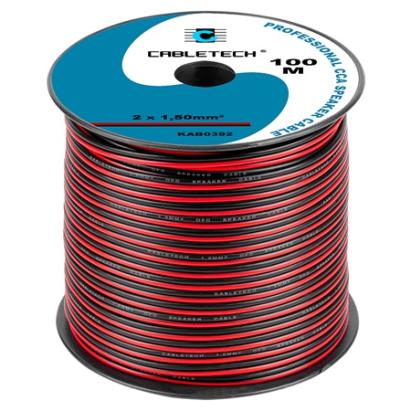 CABLU DIFUZOR CCA 2X1.50MM ROSU/NEGRU 100M EuroGoods Quality