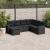 Set canapele de grădină cu perne, 7 piese, negru, poliratan GartenMobel Dekor