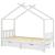 Cadru de pat copii, cu sertare, alb, 90x200 cm, lemn masiv pin GartenMobel Dekor
