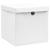 Cutii depozitare cu capace, 4 buc., alb, 28x28x28 cm GartenMobel Dekor