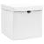 Cutii depozitare cu capace, 10 buc., alb, 28x28x28 cm GartenMobel Dekor