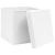 Cutii depozitare cu capace, 10 buc., alb, 28x28x28 cm GartenMobel Dekor