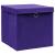 Cutii depozitare cu capace, 10 buc., violet, 28x28x28 cm GartenMobel Dekor