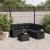 Set mobilier de grădină cu perne, 6 piese, negru, poliratan GartenMobel Dekor
