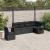 Set mobilier de grădină cu perne, 6 piese, negru, poliratan GartenMobel Dekor