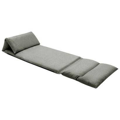Scaun de podea pliabil, gri închis, microfibră GartenMobel Dekor