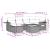 Set canapele de grădină cu perne, 7 piese, negru, poliratan GartenMobel Dekor