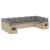 Set canapele de grădină cu perne, 10 piese, bej, poliratan GartenMobel Dekor