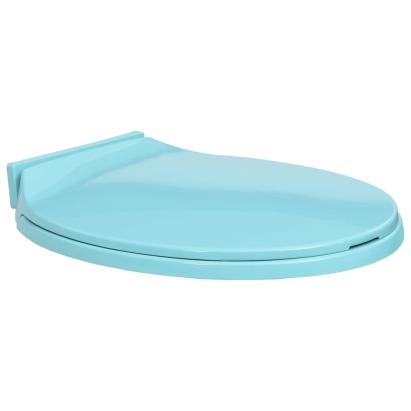 Capac WC cu închidere silențioasă, verde, oval GartenMobel Dekor
