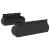 Set mobilier de grădină cu perne, 8 piese, negru, poliratan GartenMobel Dekor