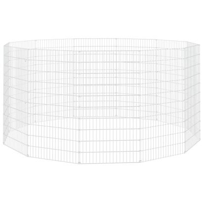 Cușcă pentru iepuri, 12 panouri, 54x100 cm, fier galvanizat GartenMobel Dekor