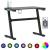 Birou de gaming LED cu picioare în formă de Z negru 90x60x75 cm GartenMobel Dekor