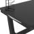 Birou de gaming LED cu picioare în formă de Z negru 90x60x75 cm GartenMobel Dekor