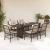 Set mobilier de grădină cu perne, 7 piese, maro, poliratan GartenMobel Dekor