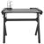 Birou de gaming cu picioare formă Y, negru, 110x60x75 cm, LED GartenMobel Dekor