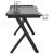 Birou de gaming cu picioare formă Y, negru, 110x60x75 cm, LED GartenMobel Dekor