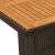 Set mobilier de grădină cu perne, 7 piese, negru, poliratan GartenMobel Dekor
