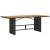 Set mobilier de grădină cu perne, 9 piese, negru, poliratan GartenMobel Dekor