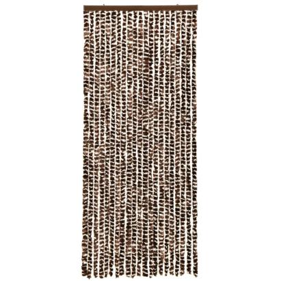 Perdea pentru insecte, maro și alb, 56 x 185 cm, chenille GartenMobel Dekor